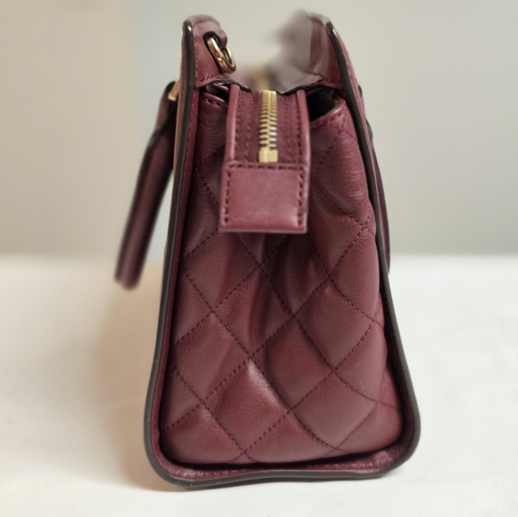 MICHAEL Michael Kors Quilted Burgundy Selma Large Satchel Bag - Picture 3 of 8